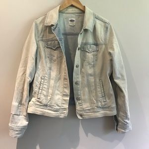 Old Navy jean jacket light wash button down